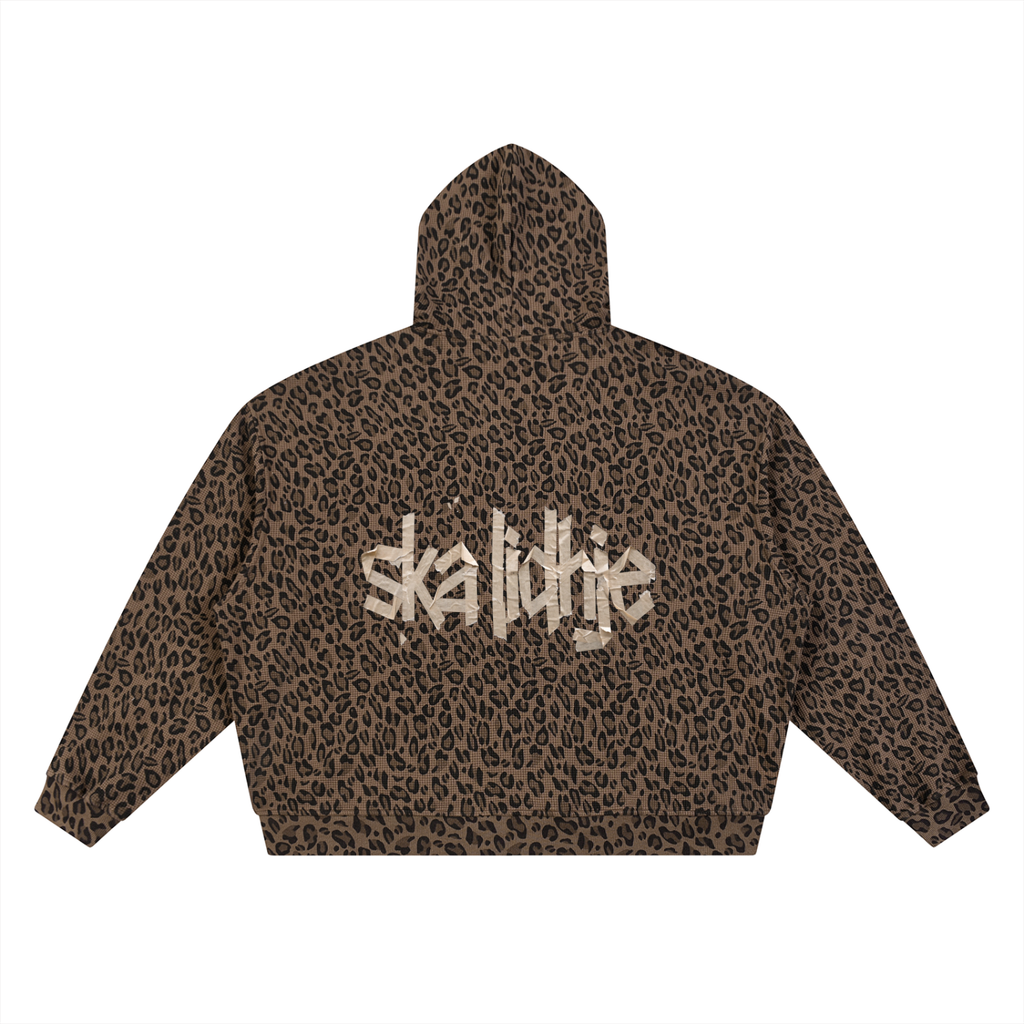Leopard Waffle Hoodie - Ska Lidhje