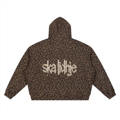 Leopard Waffle Hoodie - Ska Lidhje