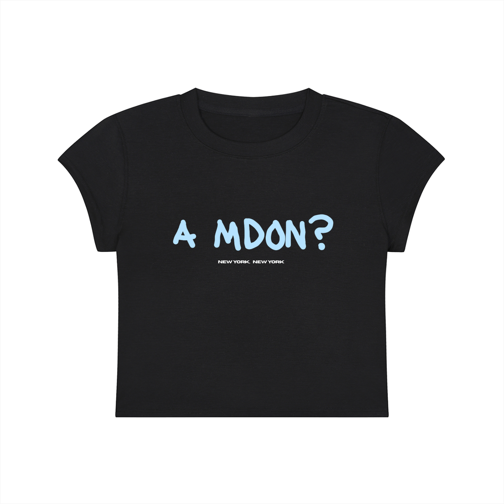 A mdon? Crop - Black
