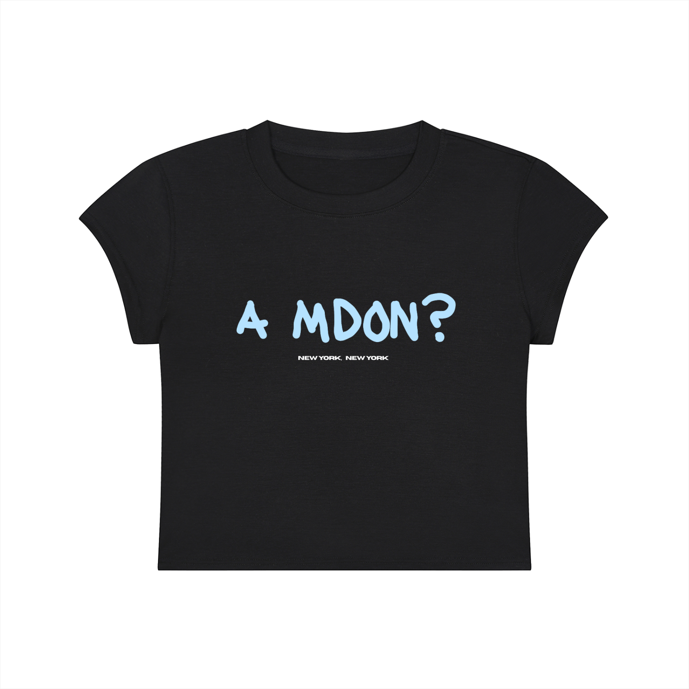 A mdon? Crop - Black